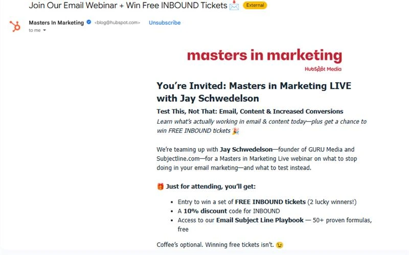 triggered email