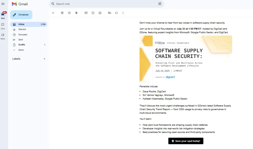 triggered email