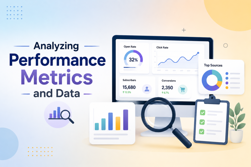 Analyzing performance metrics dashboard