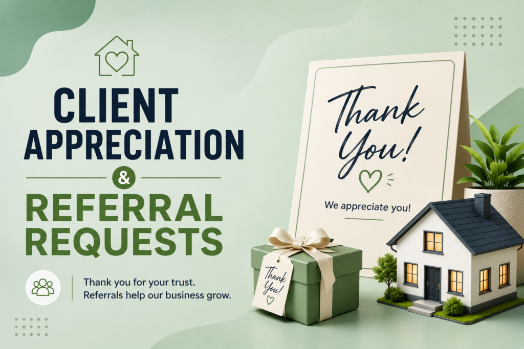 Client appreciation and referrals