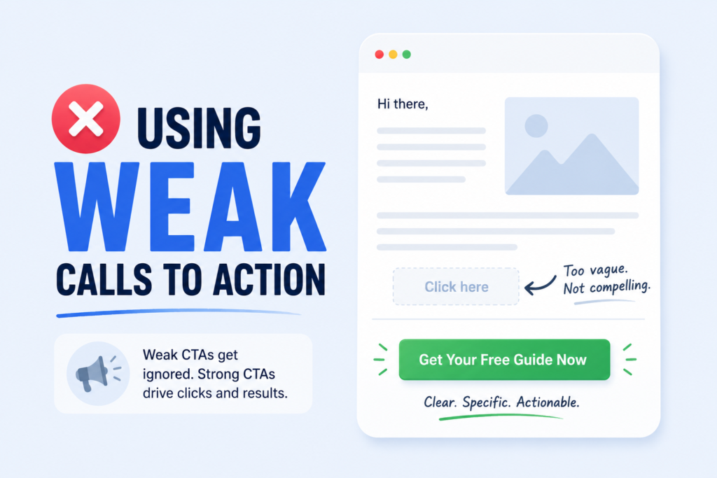 Weak versus strong CTAs in marketing