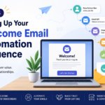 Email automation workflow for welcome email sequence