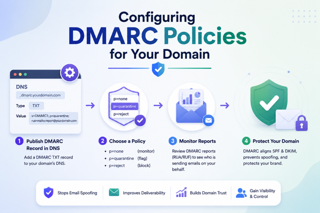 Configuring DMARC policies for security