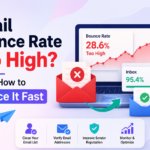 Email bounce rate reduction infographic