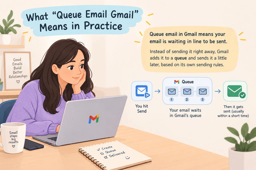gmail queued email