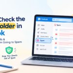 how to check spam folder in Outlook