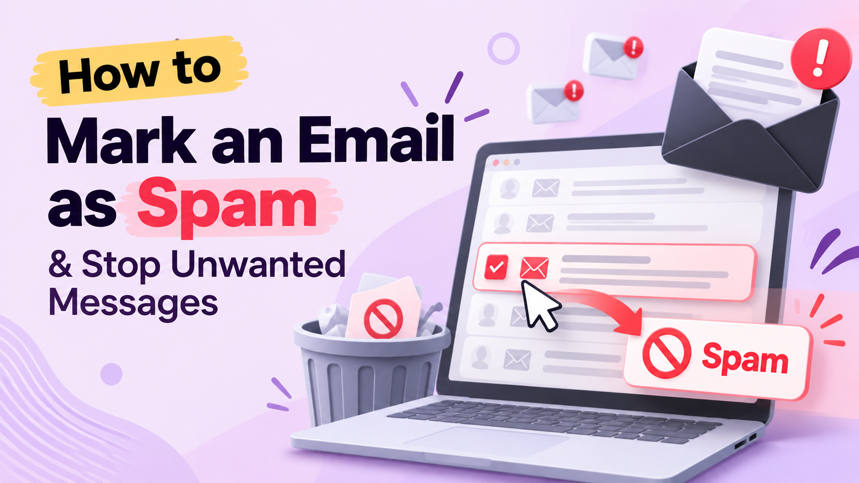 how to mark an email as spam