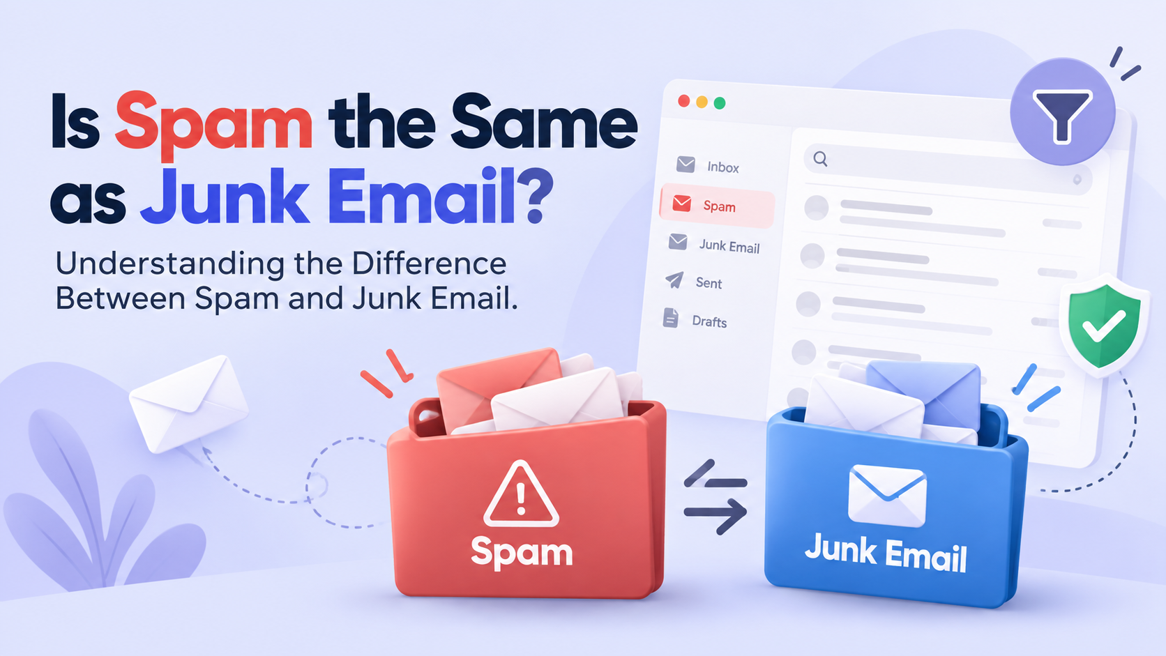 is spam the same as junk mail?